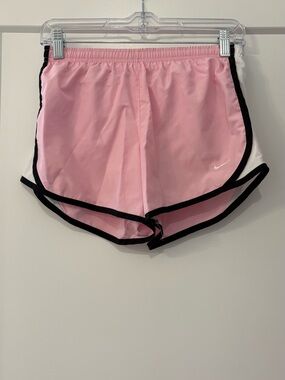 Nike Pink Girls' Athletic Shorts with Black Trim - will fit women’s xs